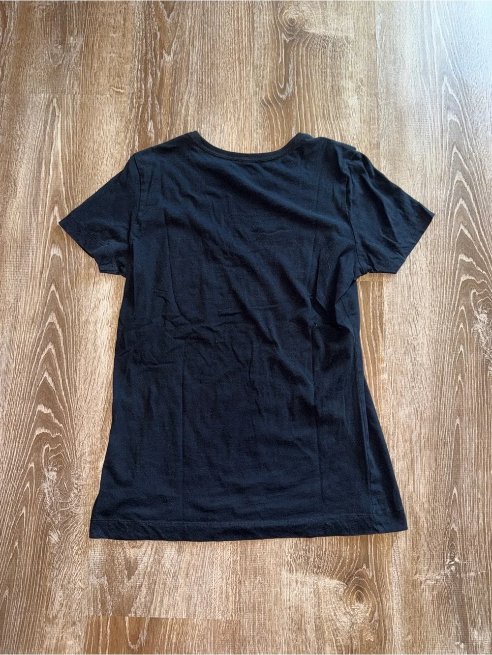 Vintage Y2K Nike Black Tee with Gold 